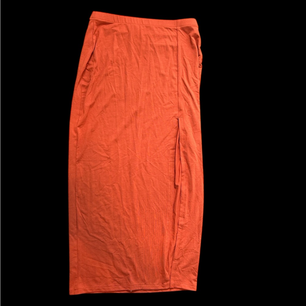 ✨ Orange Open Edit midi skirt✨